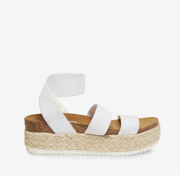Steve Madden white kimmie sandals - Picture 1 of 6